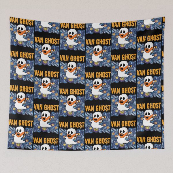 Item preview, Cute Ghost Impressionist Starry Night Parody designed and sold by VeraHTucker.