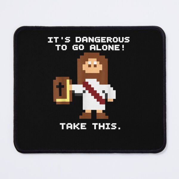 Item preview, It's Dangerous to Go Alone Take This Bible Christian Gamer designed and sold by marlo-quade.