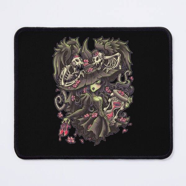 Item preview, Gothic Green Witch Hourglass Fantasy Illustration designed and sold by VeraHTucker.