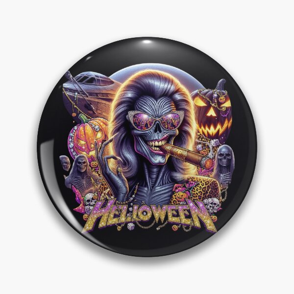 Item preview, Halloween Alien Pumpkin Spaceship Skull Cigar designed and sold by Voodoo Store Paranormal Collections.