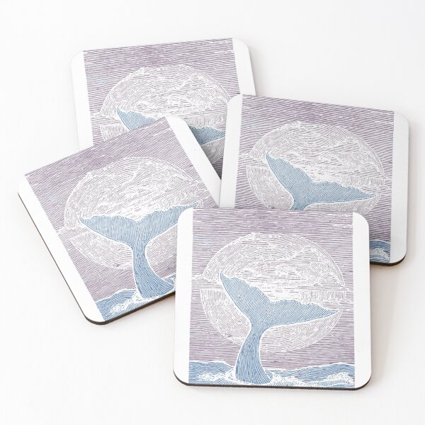 Item preview, Whale Tail Rising Before Engraved Moon designed and sold by WATEKE.
