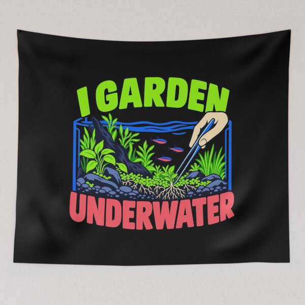 Item preview, I Garden Underwater Planted Tank Aquascaper Humor designed and sold by DreamLayerStudio.