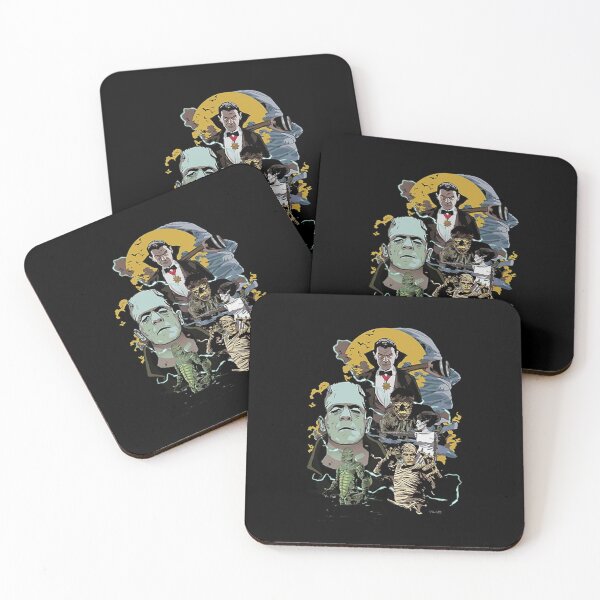 Item preview, Vintage Gothic Horror Monsters Full Moon Poster Art designed and sold by ElleryFriendd.