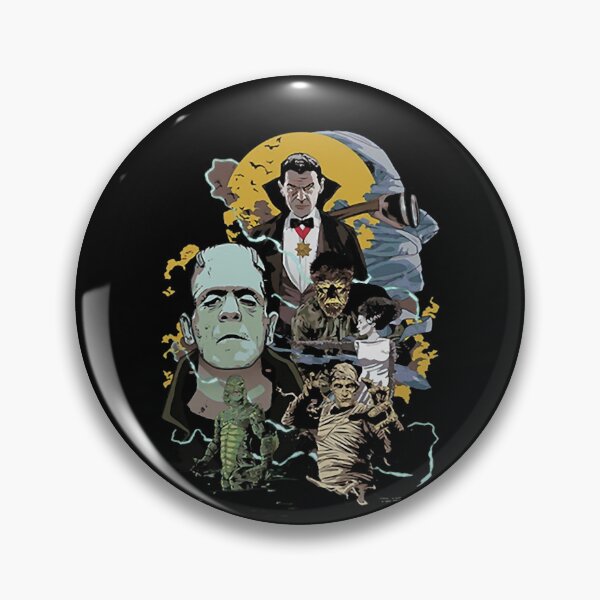 Item preview, Vintage Gothic Horror Monsters Full Moon Poster Art designed and sold by ElleryFriendd.