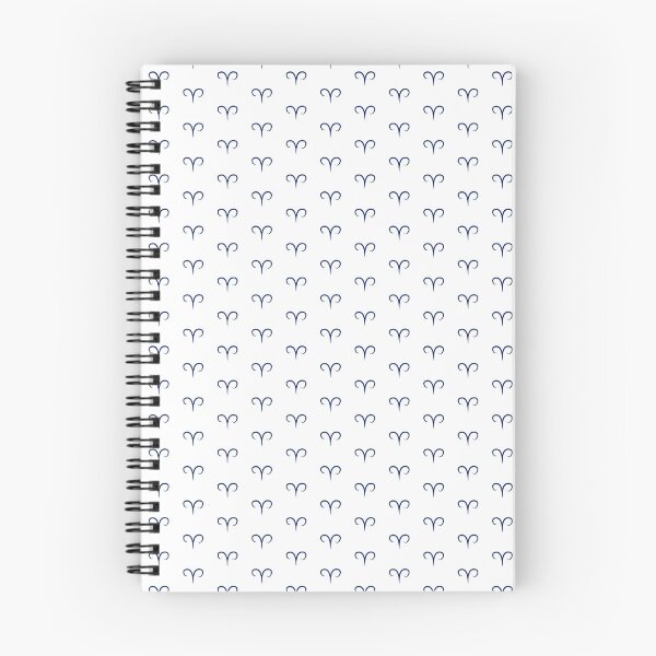 Item preview, Navy Blue Aries Ram Zodiac Symbol Design designed and sold by pattern-archive.