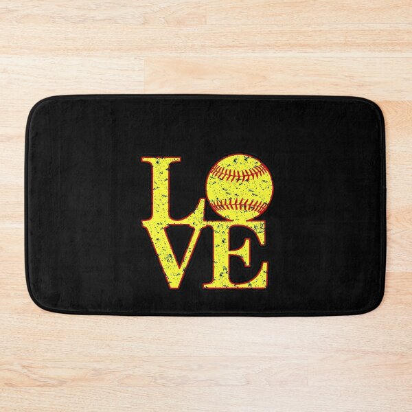 Item preview, Distressed Yellow Softball Love Typography Sports Graphic designed and sold by ElleryFriendd.