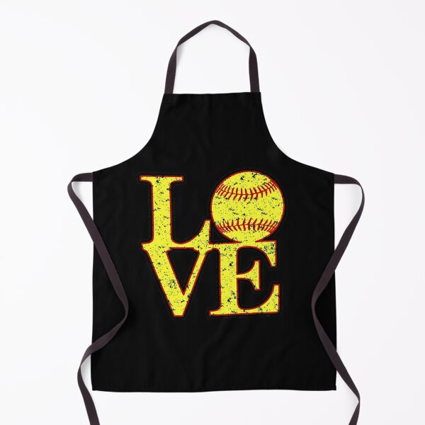 Item preview, Distressed Yellow Softball Love Typography Sports Graphic designed and sold by ElleryFriendd.
