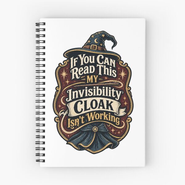 Item preview, If You Can Read This My Invisibility Cloak Isn't Working Funny Fantasy Typography Design designed and sold by Tee-D.