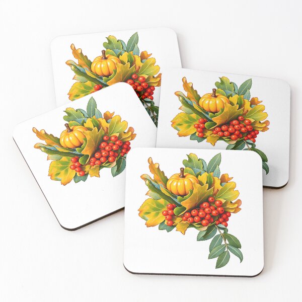 Item preview, Autumn harvest pumpkin and rowan berries designed and sold by natalik2024.