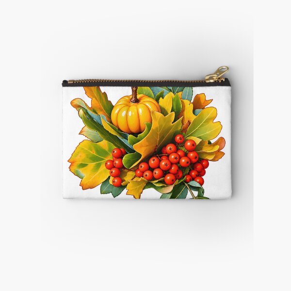 Item preview, Autumn harvest pumpkin and rowan berries designed and sold by natalik2024.