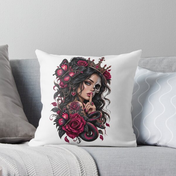 Item preview, Mystic Woman with Roses and Butterflies designed and sold by Wild Ink Studio by Barbara.