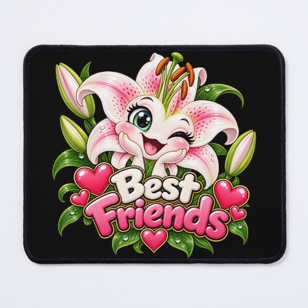 Item preview, Best Friends Lily – Cute Kawaii Lily Flower Friendship Design designed and sold by aventi24.
