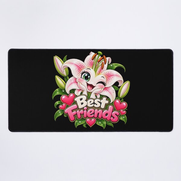 Item preview, Best Friends Lily – Cute Kawaii Lily Flower Friendship Design designed and sold by aventi24.