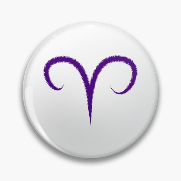 Item preview, Dark Purple Aries Ram Zodiac Symbol Design designed and sold by pattern-archive.