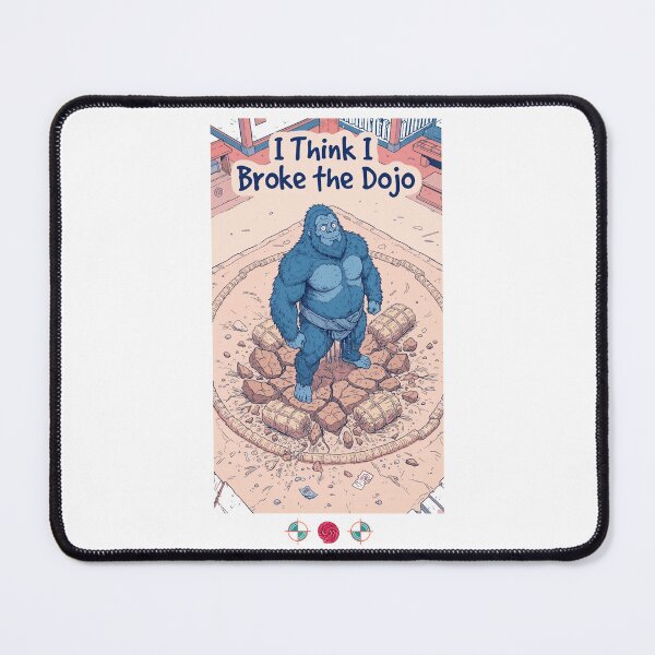 Item preview, Blue Bigfoot Accidental Sumo Ring Destroyer Funny Sasquatch Meme designed and sold by Whimsy Trail Co.