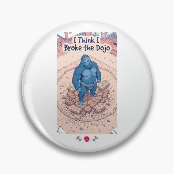 Item preview, Blue Bigfoot Accidental Sumo Ring Destroyer Funny Sasquatch Meme designed and sold by Whimsy Trail Co.