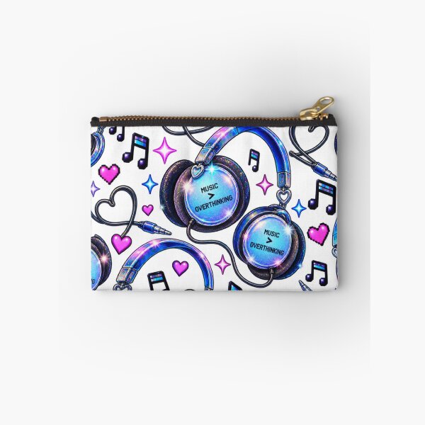 Item preview, Music Over Overthinking – Retro Headphones Y2K Design designed and sold by MetaModel Editions.
