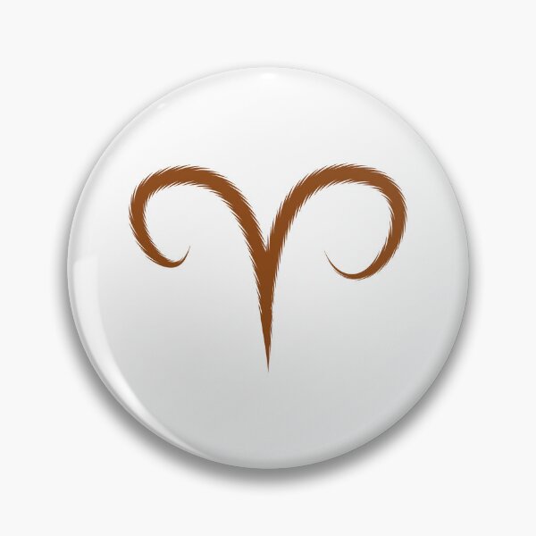 Item preview, Brown Aries Ram Zodiac Symbol Design designed and sold by pattern-archive.