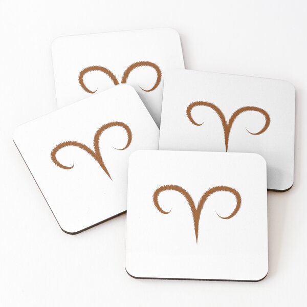 Item preview, Brown Aries Ram Zodiac Symbol Design designed and sold by pattern-archive.