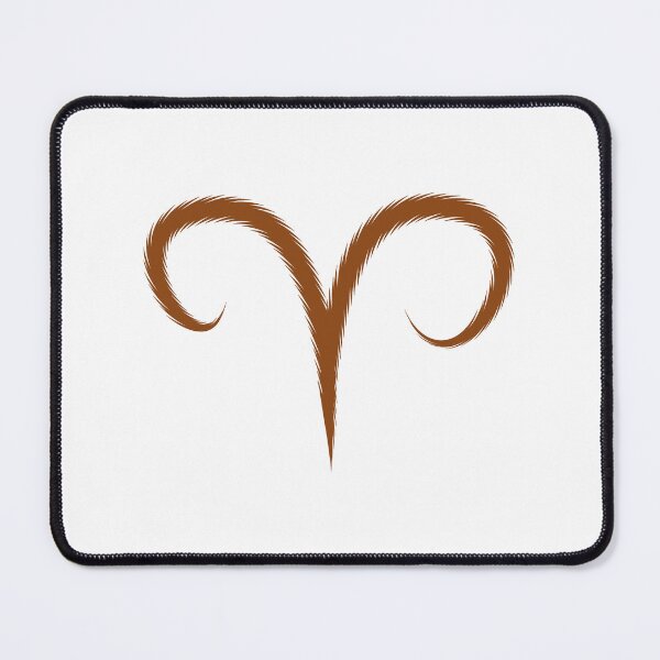 Item preview, Brown Aries Ram Zodiac Symbol Design designed and sold by pattern-archive.