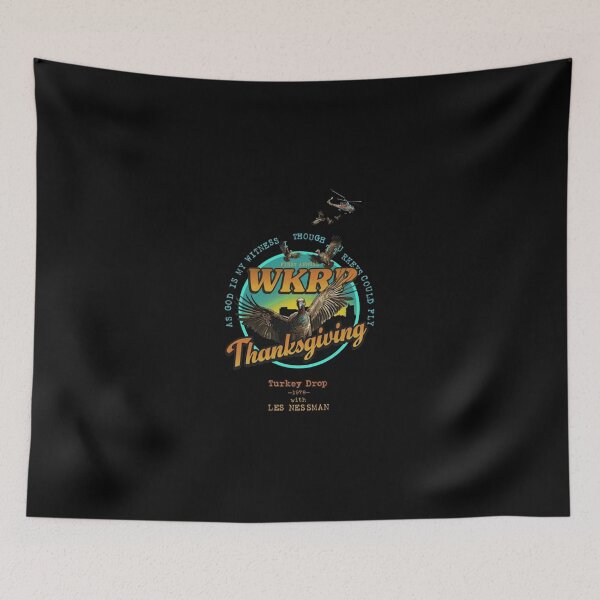 Item preview, Funny Thanksgiving Turkey Drop Retro Radio Station Art designed and sold by ElleryFriendd.