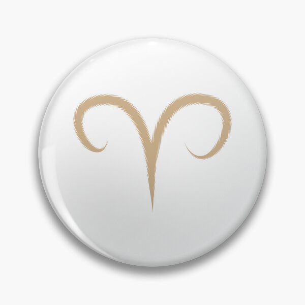 Item preview, Tan Aries Ram Zodiac Symbol Design designed and sold by pattern-archive.