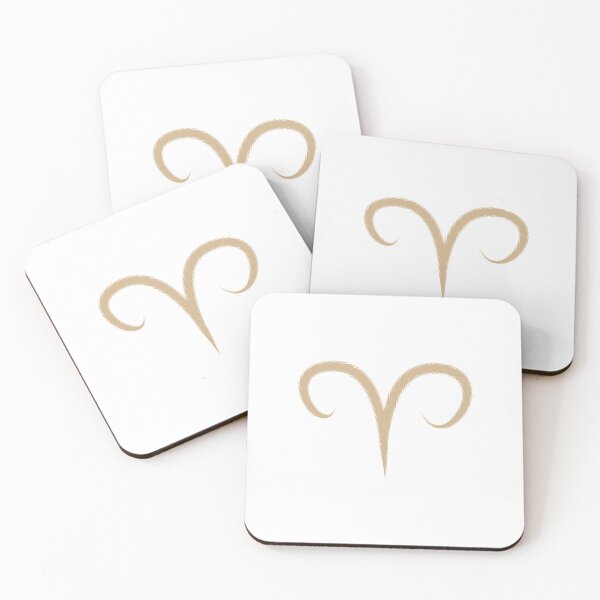 Item preview, Tan Aries Ram Zodiac Symbol Design designed and sold by pattern-archive.