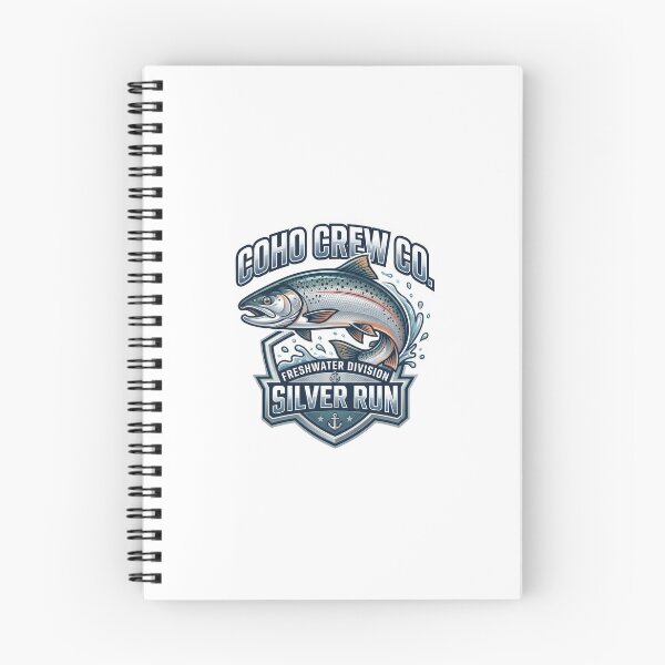 Item preview, Vintage Coho Crew Co Silver Salmon Graphic designed and sold by NobleCast .