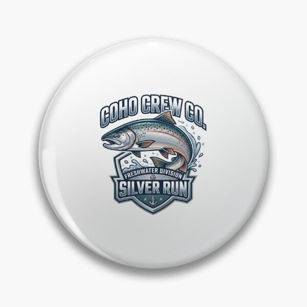 Item preview, Vintage Coho Crew Co Silver Salmon Graphic designed and sold by NobleCast .