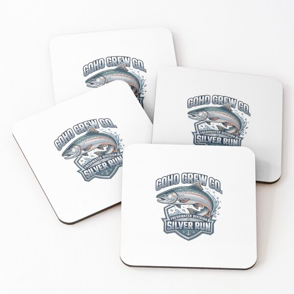 Item preview, Vintage Coho Crew Co Silver Salmon Graphic designed and sold by NobleCast .
