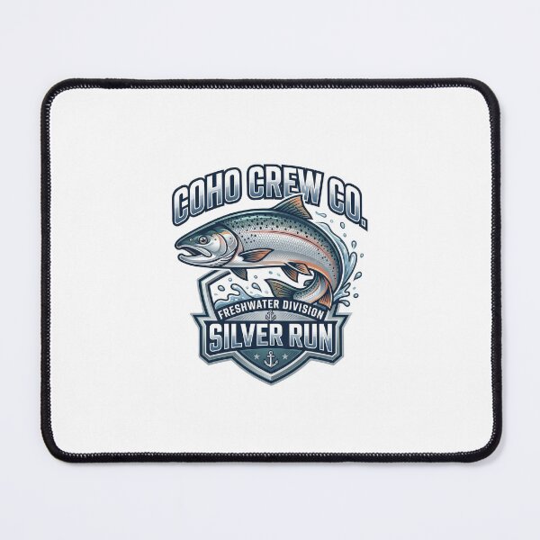 Item preview, Vintage Coho Crew Co Silver Salmon Graphic designed and sold by NobleCast .