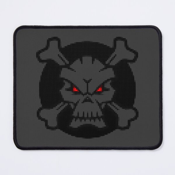 Item preview, Retro Pixel Skull Crossbones Halftone Pop Art designed and sold by HÉRCULES VERSIANI.