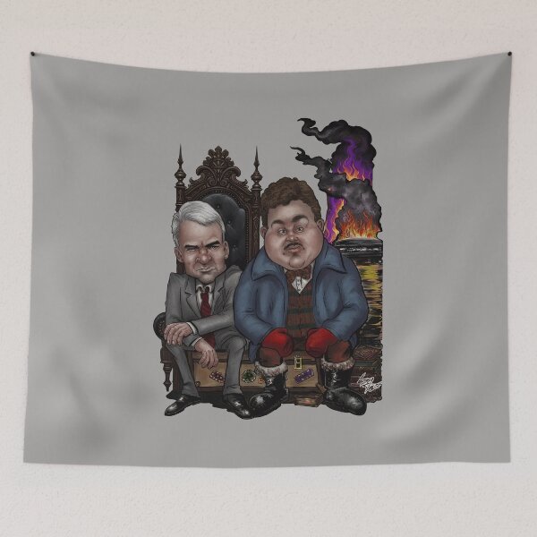 Item preview, Caricature of Two Stranded Travelers and Fire-65 designed and sold by YvonnePichel.
