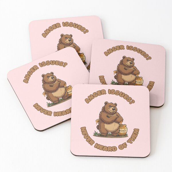 Item preview, Anger Issues Never Heard Of Them Bear designed and sold by ZeroContextArt.