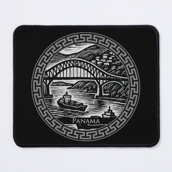 Item preview, Panama Vintage Woodcut Art designed and sold by Thistle-TShop.
