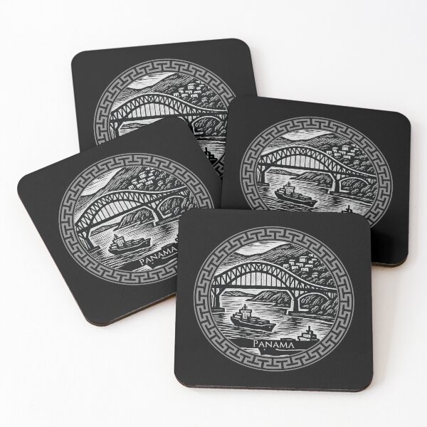 Item preview, Panama Vintage Woodcut Art designed and sold by Thistle-TShop.