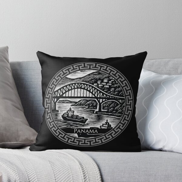 Item preview, Panama Vintage Woodcut Art designed and sold by Thistle-TShop.