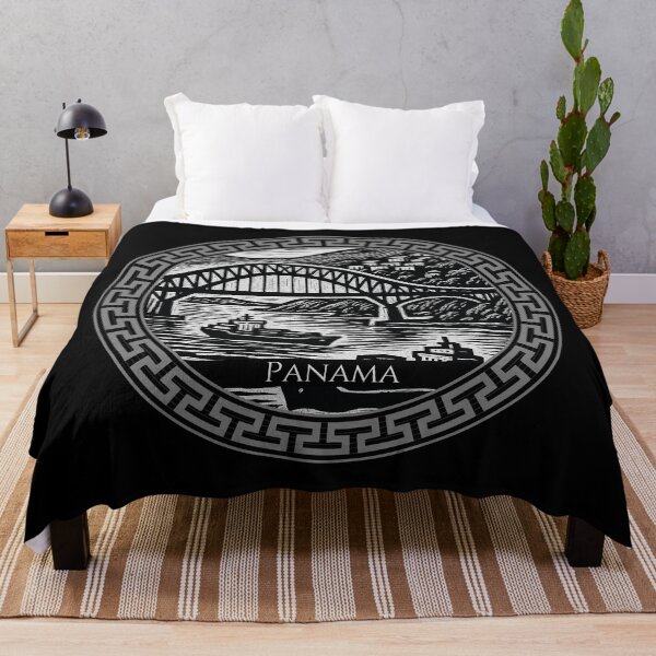 Item preview, Panama Vintage Woodcut Art designed and sold by Thistle-TShop.