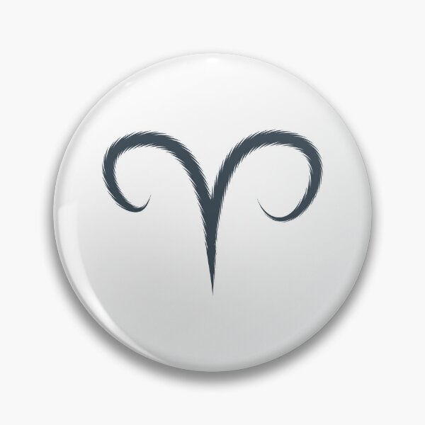 Item preview, Charcoal Aries Ram Zodiac Symbol Design designed and sold by pattern-archive.