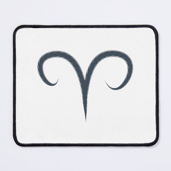 Item preview, Charcoal Aries Ram Zodiac Symbol Design designed and sold by pattern-archive.