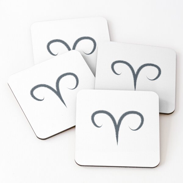 Item preview, Charcoal Aries Ram Zodiac Symbol Design designed and sold by pattern-archive.
