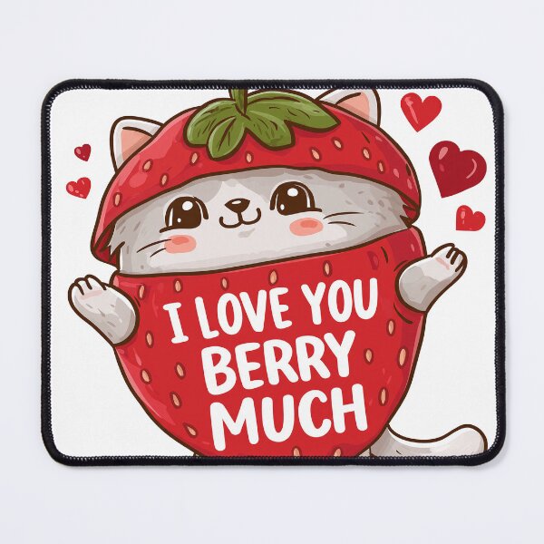 Item preview, Kawaii Strawberry Cat designed and sold by Living Positive With Dan.