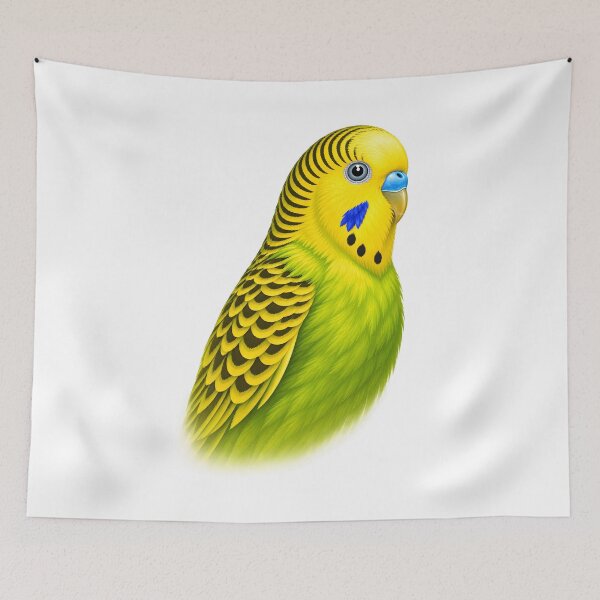 Item preview, Yellow and green parrot with black spots designed and sold by natalik2024.