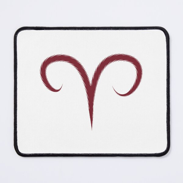 Item preview, Burgundy Aries Ram Zodiac Symbol Design designed and sold by pattern-archive.