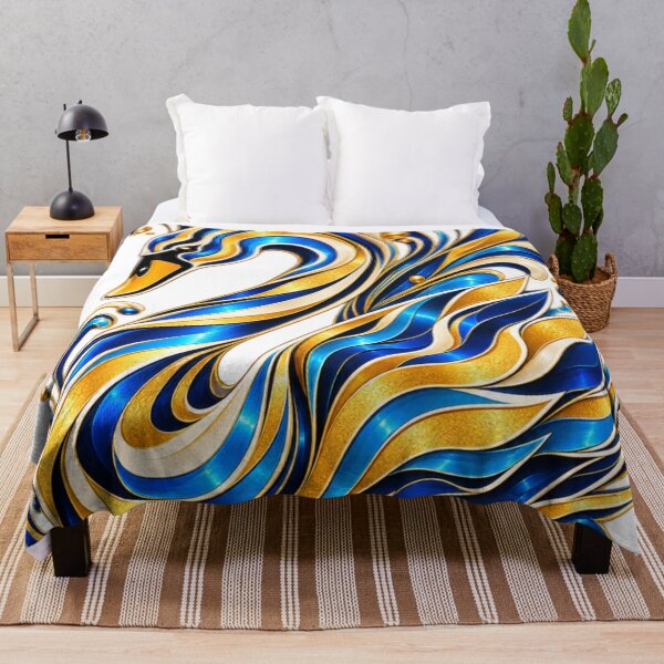 Item preview, Golden Blue Swan designed and sold by NeuroArtGallery.