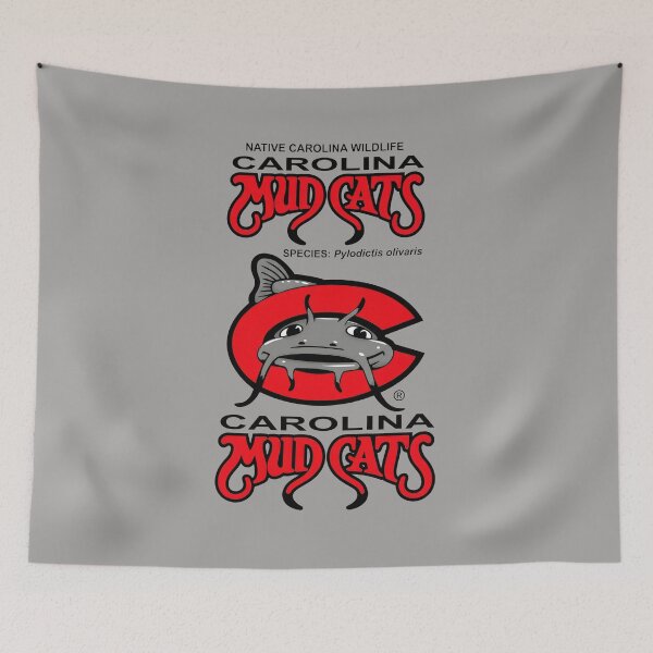 Item preview, Carolina Mudcats Catfish Mascot Sports Logo T-Shirt-30 designed and sold by YvonnePichel.