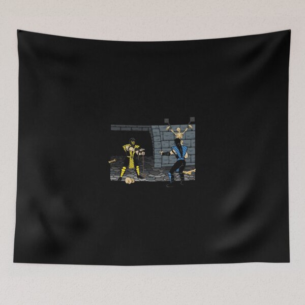 Item preview, Funny Video Game Ninja Fighting Dungeon Skeleton Meme designed and sold by ElleryFriendd.
