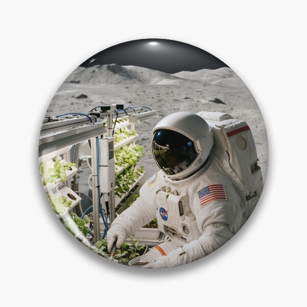 Artikelvorschau, NASA-Astronaut baut Gemüse auf dem Mond an entworfen und verkauft von WiseBow.