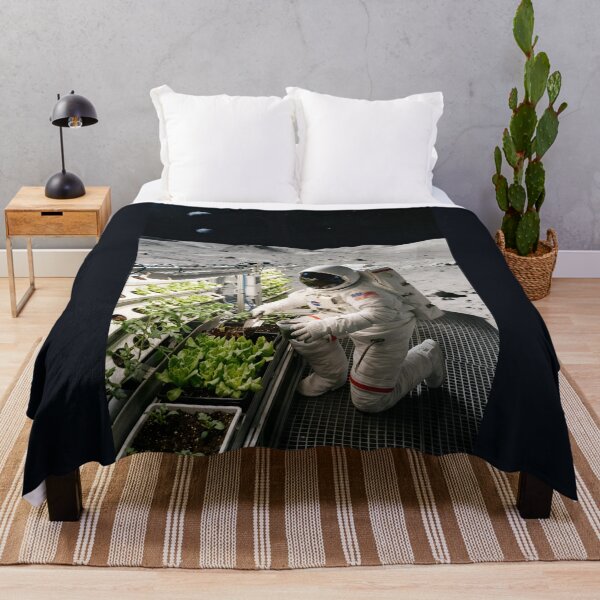 Item preview, NASA astronaut growing vegetables on the moon designed and sold by WiseBow.