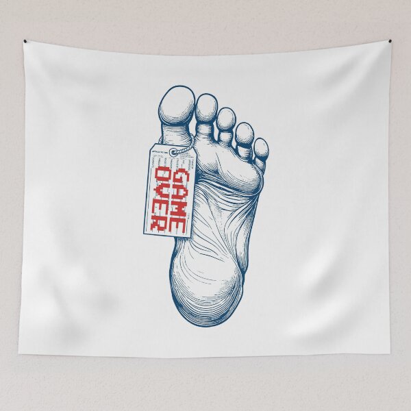 Item preview, Gamer Funny Halloween Toe Tag Game Over Dead Body Corpse designed and sold by GrandeDuc.